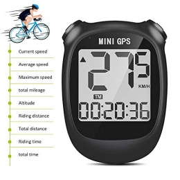 NINI Velocímetro inalámbrico de Bicicleta GPS, velocímetro de Bicicleta Impermeable de 9 Funciones, Pantalla de retroiluminación de posicionamiento preciso, para Bicicleta de montaña