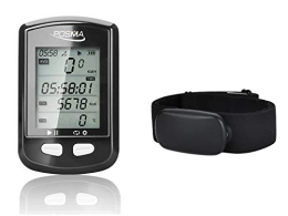 POSMA  Accesorio POSMA ANT+ Bluetooth Dual Mode DB2 GPS Bicicleta Ordenador BHR30 Monitor de ritmo cardíaco Kit de valor – Velocímetro odómetro Enlace con Smartphone iPhone