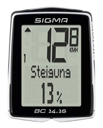 Sigma Ordenadores de ciclismo Sigma 01416 Ciclocomputador, Unisex Adulto, Negro, Talla nica