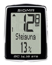Sigma Accesorio Sigma 01418 Ciclocomputador, Negro, Talla nica