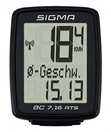 Sigma Ordenadores de ciclismo Sigma 07162 Ciclocomputador, Negro