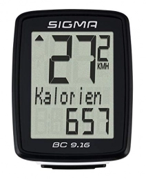 Sigma Ordenadores de ciclismo Sigma 09160 Cuenta Kilmetros, Deportes y Aire Libre, Negro, Talla nica