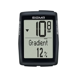 Sigma Sport Accesorio SIGMA BC 14.0 WR Ciclocomputador con cable con numerosas funciones, para ciclismo de montaña, fácil de usar con botones grandes y una pantalla clara