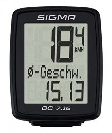 Sigma Sport Accesorio Sigma Sport 07160 Ciclocomputador, Unisex Adulto, Negro, Talla Única