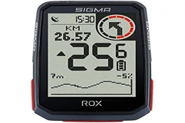 Sigma Sport Accesorio SIGMA SPORT ROX 4.0 Negro | Ciclocomputador inalámbrico GPS y navegación, con soporte GPS | Navegación GPS en exteriores con altimetría