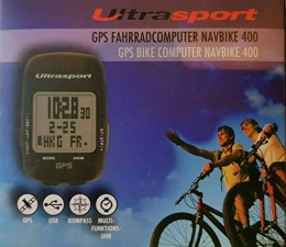 Summary Ultrasport GPS NavBike 400 Brújula multifunción USB reloj horario Transferencia de datos a través de USB