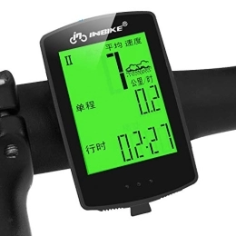 TAOZYY Ordenadores de ciclismo TAOZYY Medidor de código de Bicicleta con pronosticador meteorológico inalámbrico odómetro de Carretera Luminoso Impermeable