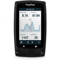 Twonav Ordenadores de ciclismo TwoNav - Horizon Bike GPS para Ciclismo Extremo con Pantalla de 3" con Gran Autonoma Resistencia y Compacto, Color Gris