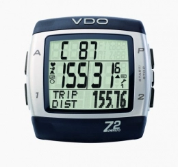 VDO Ordenadores de ciclismo VDO Z2 PC Link Heart Rate Computer with and - GPS de Ciclismo (Sensor de cadencia, pulsómetro, batería, Digital, USB), Color Negro, Plateado, Talla FR: 50x47x16, 5 mm