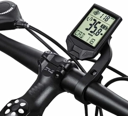 WDX- Velocímetro de bicicleta, al aire libre, multifuncional, inalámbrico, impermeable, para bicicleta, cuentakilómetros para bicicleta de montaña/carretera, medición de velocidad (color: negro)