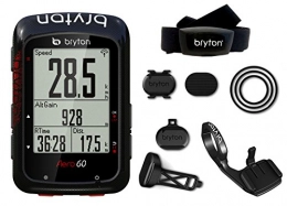 Bryton Ordinateurs de vélo Bryton Aero 60T Ordinateur GPS Unisexe – Adulte, Noir, M