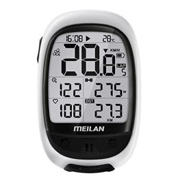 ERYUE Ordinateurs de vélo Chronomètre vélo, ERYUE Ordinateur de vélo GPS MEILAN M2 Cadence Fréquencemètre Compteur d'énergie Compteur de vélo