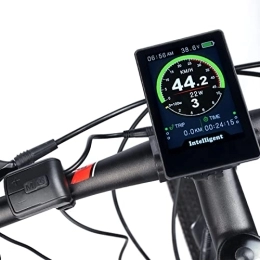 Tefola Ordinateurs de vélo Compteur d'affichage de vélo, compteur de couleur de vélo de montagne étanche 860C compteur d'affichage de scooter électrique en verre trempé