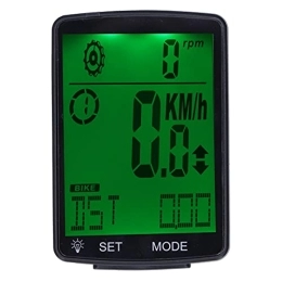 Compteur de vitesse de vélo Accessoires de vélo Multifonction Mini GPS Ordinateur de vélo Ordinateur de vélo Portable pour l'extérieur Hommes Femmes Adolescents Motards Écran d'affichage(Vert)