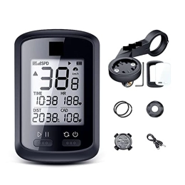 THEGIS Ordinateurs de vélo Compteur de vitesse de vélo, GPS Ordinateur cycy de vélo étanche IPX7 Bluetooth 4.0 Ant + g plus Speedomete de vitesse de fréquence cardiaque de la cadence Moniteur de fréquence cardiaque avec capteur