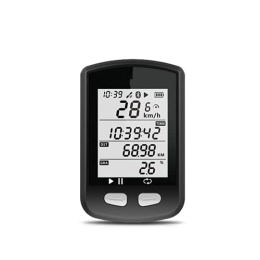 Heqianqian Ordinateurs de vélo Compteur de vitesse sans fil pour vélo - Capteur de cadence et de vitesse et fréquence cardiaque - Étanche