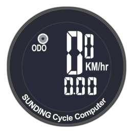 BLUVOS Ordinateurs de vélo Compteur de Vélo sans Fil Multifonction Compteur Kilométrique de Vélo Ultra-léger Et Étanche for Le Cyclisme de Jour / Nuit Compteur de Vitesse de Vélo avec Écran Rétroéclairé Vert (Color : White)