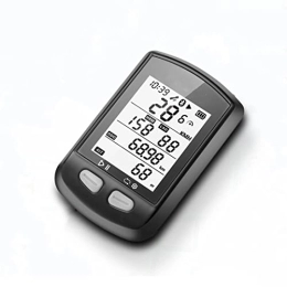 JUNKIE Ordinateurs de vélo Compteur de vélo étanche GPS sans fil avec écran LCD rétroéclairé 2, 5