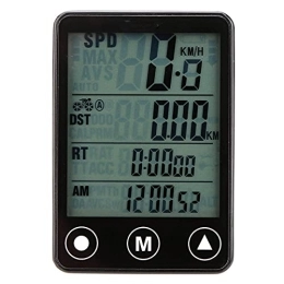 TLJF Ordinateurs de vélo Compteur GPS 24 fonctions sans fil pour vélo, écran tactile, rétro-éclairage, écran LCD, tachymètre, étanche, support de vélo, portable pour escalade