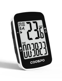 CooSpo Accessoires COOSPO BC26 Ordinateur de Vélo GPS Bluetooth Compteur de Vélo sans Fil étanche avec écran 2, 3" avec rétroéclairage Automatique