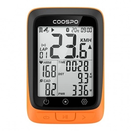 CooSpo Ordinateurs de vélo COOSPO Compteur de Vélo GPS Vélo Cyclisme Ordinateur de Vélo sans Fil Ant+ / Bluetooth Odomètre Vélo avec Rétroéclairage Automatique, écran LCD 2, 3 Pouces