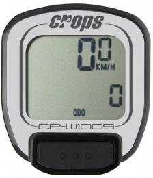 CROPS Accessoires CROPS CP-W1009 Compteur de vélo sans fil Blanc blanc 4 cm
