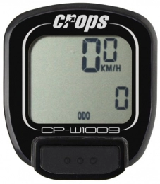CROPS Ordinateurs de vélo CROPS CP-W1009 Compteur de vélo sans fil-Noir - 10 cm