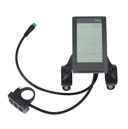 Dasertoe Ordinateurs de vélo Dasertoe Écran LCD S830 24 V 36 V 48 V pour électrique - Panneau de compteur universel avec pièces de USB, étanche