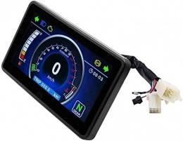 Drawoz Ordinateurs de vélo Drawoz Moto Écran LCD Indicateur de Vitesse Numérique Imperméable Multifonction Odomètre