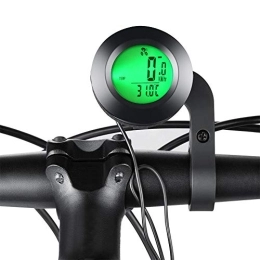 DYHQQ Compteur de Vitesse de vélo sans Fil, Ordinateur de vélo étanche et Compteur kilométrique de vélo avec réveil Automatique Multifonction LCD 3 Couleurs rétro-éclairage