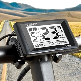 Zeekpowa Ordinateurs de vélo eBike Display C961 pour ordinateur de vélo électrique BAFANG BBS01B BBS02B BBSHD avec protocole PAS UART
