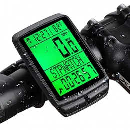 FYRMMD Ordinateurs de vélo FYRMMD Compteur kilométrique vélo sans Fil, Compteur de Vitesse vélo étanche Multifonctionnel, rétroéclairage Intelligent, LCD numérique HD B (chronomètre)