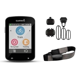 Garmin Accessoires Garmin Edge 820 - Pack Avec Ceinture Cardio + Capteur de Cadence et Vitesse + Compteur GPS de vélo - Ecran couleur tactile 2, 3'' - Fonction GroupTrack - Noir