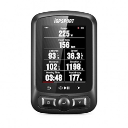iGPSPORT Accessoires GPS Compteur vélo sans fils iGS620 avec la navigation de carte routière IPX7 imperméable à l'eau (afficher en français)