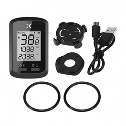 WATPET Accessoires GPS-navigering Intelligent GPS Cyclisme Ordinateur de vélo sans Fil Compteur de Vitesse numérique IPX7 Ordinateur de vélo précis avec Couvercle de Protection (Color : Black)
