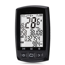 Heqianqian Ordinateurs de vélo Heqianqian Compteur de vélo Bluetooth 4.0 sans fil GPS ANT+ étanche pour vélo Compteur de vitesse Odomètre Tracker de cyclisme étanche