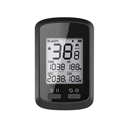 Heqianqian Ordinateurs de vélo Heqianqian Compteur de vélo sans fil 4, 6 cm avec grand écran intelligent, rétroéclairage automatique, GPS, étanche, compteur de vitesse, tableau de code de données pour vélo, compteur de vitesse,