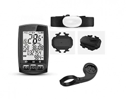 HJTLK Ordinateurs de vélo HJTLK Ordinateur de vélo, GPS Ordinateur de vélo sans Fil Ipx7 Étanche Vélo Chronomètre numérique Vélo Compteur de Vitesse Ant + Bluetooth