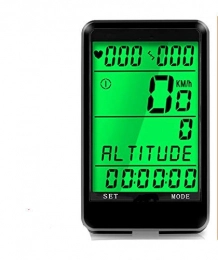 HJTLK Accessoires HJTLK Ordinateur de vélo, Ordinateur sans Fil chronomètre VTT vélo Cyclisme Compteur kilométrique chronomètre vélo Compteur de Temps LCD rétro-éclairage