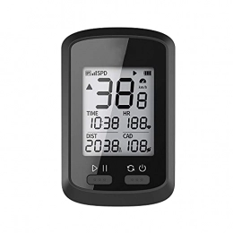 HSTG Ordinateurs de vélo HSTG Ordinateur de vélo GPS, Compteur de Vitesse de vélo Bluetooth sans Fil et Compteur kilométrique, Ordinateur Cycliste Rechargeable avec écran de rétroéclairage Automatique LCD