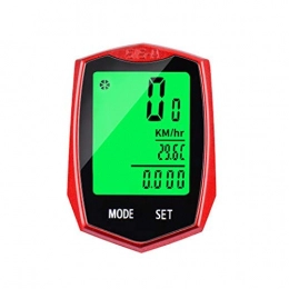 HYDDG Accessoires HYDDG Compteur de code de vélo sans fil lumineux à écran tactile avec indicateur de code de mesure étanche Heure / vitesse / kilométrage total Accessoires de vélo (2 pièces)