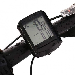HYDDG Ordinateurs de vélo HYDDG Compteur de vitesse étanche pour vélo sans fil multifonction avec grand écran LCD Accessoires de vélo (2 pièces)