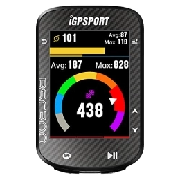 iGPSPORT Ordinateurs de vélo iGPSPORT BSC300 Cycloordinateur GPS 2, 4" compteur kilomètres écran LCD couleur compteur de vitesse vélo avec cartes hors ligne et planification dynamique des routes batterie de 20 heures, prend en