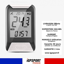 iGPSPORT Accessoires IGPSPORT iGS130 - Compteur de Vlo GPS Simplifi Vitesse odomtre IPX7 rtroclair Cardio Nouveau iGS20E