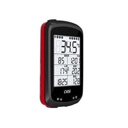 JJPRFO Ordinateur de vélo Intelligent GPS C406, Ordinateur de vélo GPS, Compteur de Vitesse de vélo, Ordinateur de vélo étanche, écran LCD 2,5 Pouces, Quatre Couleurs
