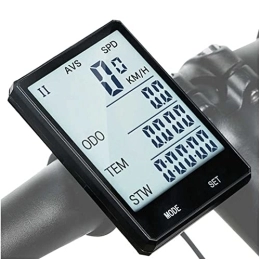 JKLL Accessoires JKLL Compteur de vitesse de vélo avec écran LED de 7, 1 cm - Sans fil - Odomètre - Étanche - Pour VTT, vélo de route