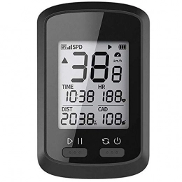 Josopa Compteur de vitesse GPS sans fil avec câble USB et support de fixation étanche IPX7 pour vélo avec rétroéclairage LCD et réveil automatique et multifonction