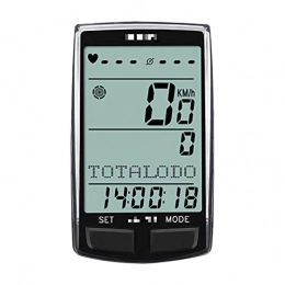 KUANDARGG Ordinateurs de vélo KUANDARGG Compteur de vitesse pour vélo - Compteur de vitesse LCD - Compteur de vitesse sans fil - Compteur de vitesse pour vélo - 8 pays, langues - Ordinateurs étanches