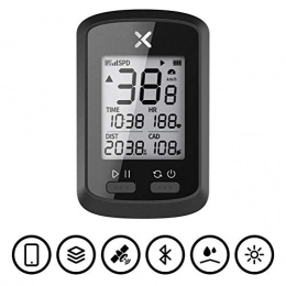KUANDARMX Durable sans Fil Ordinateur De Vélo Vélo Vélo Chronomètre Capteur Étanche avec Écran LCD Compteur De Vitesse Compteur LED Rétro-Éclairage Cadeau, Black