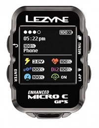LEZYNE Accessoires LEZYNE Micro GPS vélo Mixte Adulte, Noir, Taille Unique